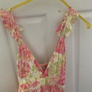Full length floral sundress